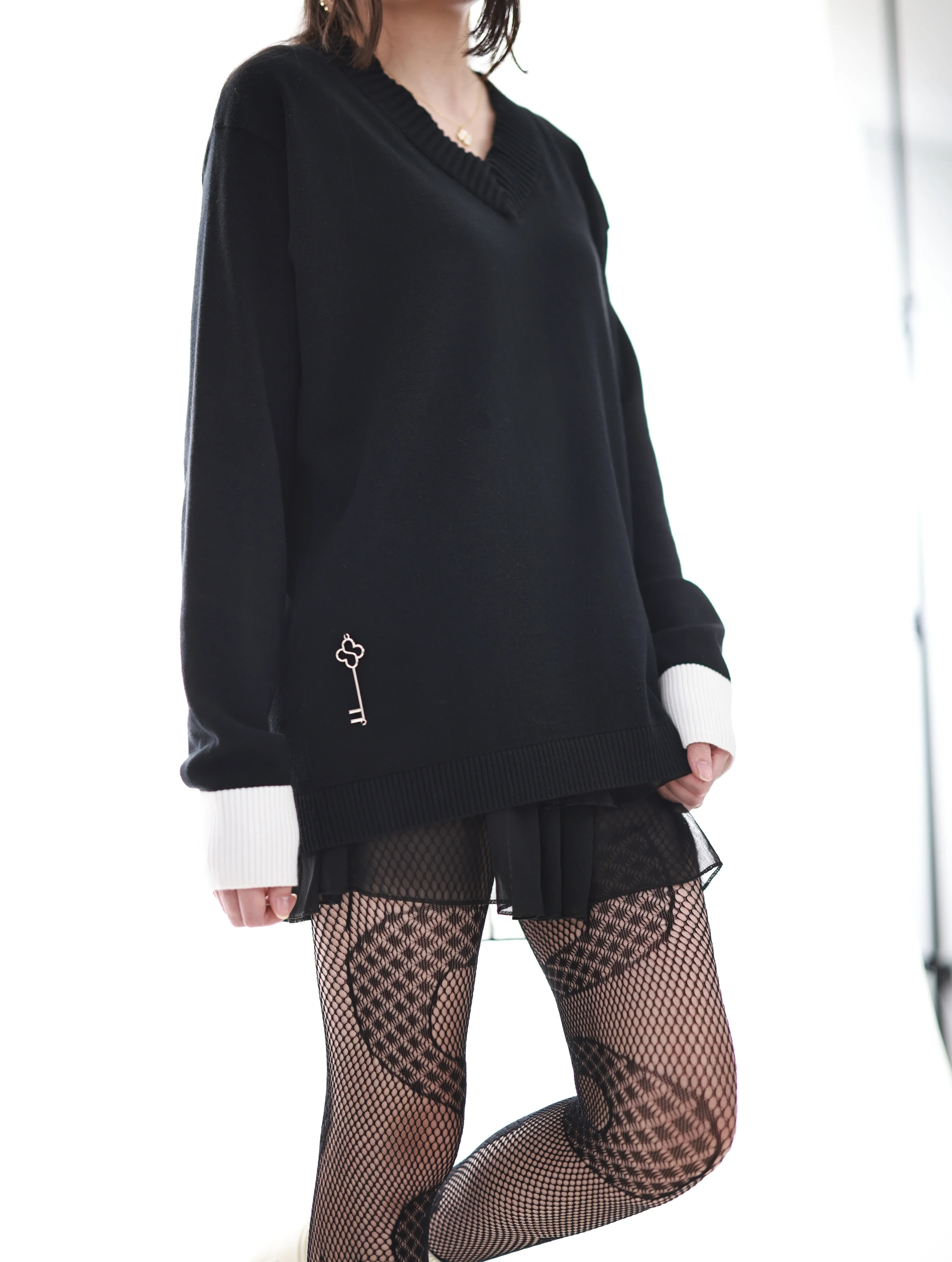 Signature V-Neck Sweater Preorder - Image 3